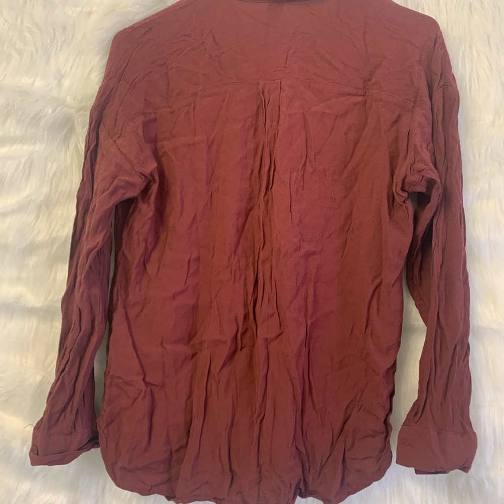 Rust Button-Up Shirt - Picture 3 of 4